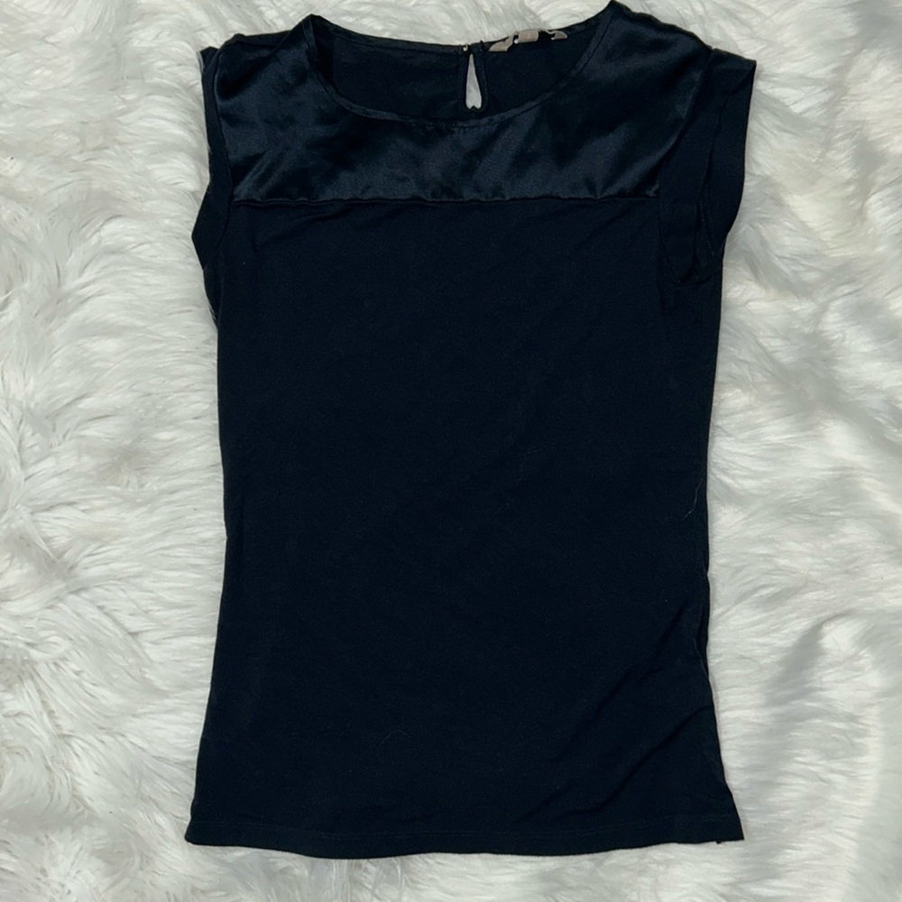 Size s navy blue banana republic top